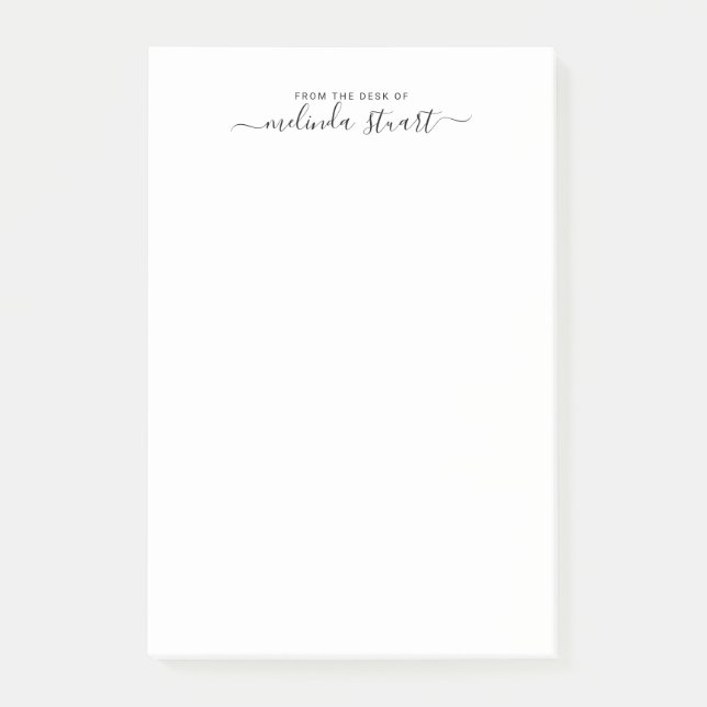 Berufliche moderne Schrift Post-it Klebezettel (Vorderseite)