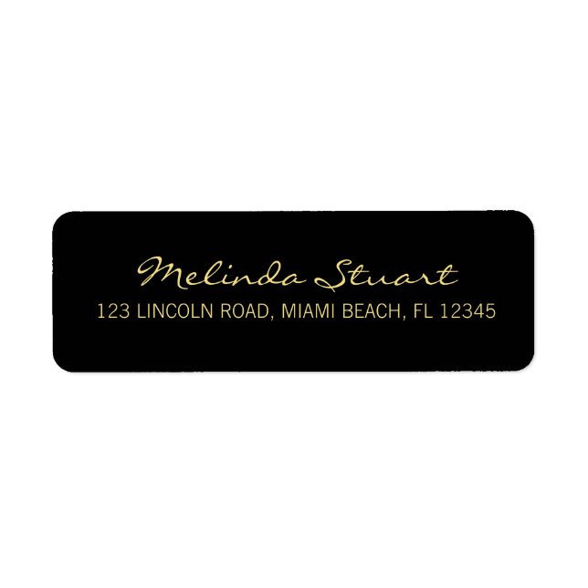 Berufliche, moderne Schwarz und Gold (Vorne)