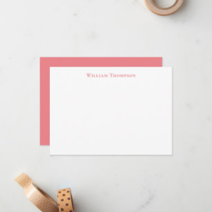 Berufliche moderne Typografie Rose Rosa Mitteilungskarte