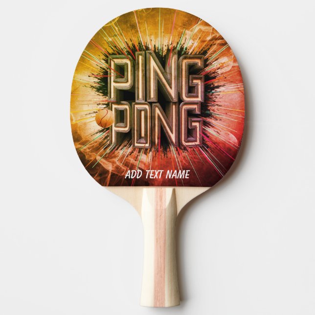 berufliche moderne Vollfarben cool Tischtennis Schläger (Vorderseite)