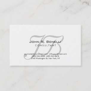 Berufliche Monogram Consultant-Visitenkarte Visitenkarte