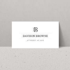 Berufliche Monogramm Visitenkarte