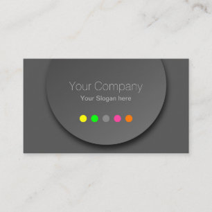 Berufliche Neonfarben, moderne Business Card Visitenkarte