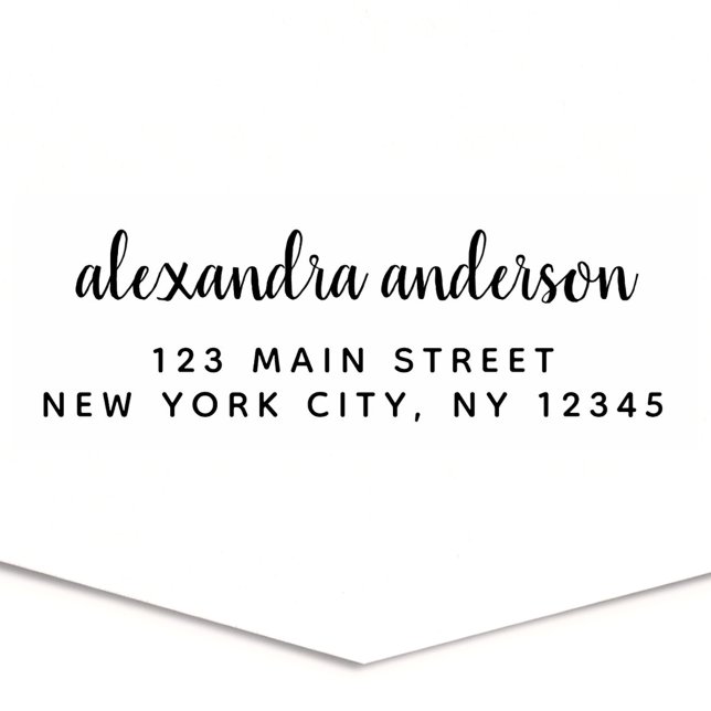 Berufliche oder persönliche Elegante Rücksendeadre Permastempel (Von Creator hochgeladen)