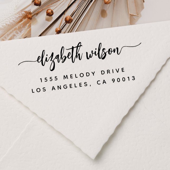 Berufliche oder persönliche Elegante Rücksendeadre Permastempel (personal self inking stamp)