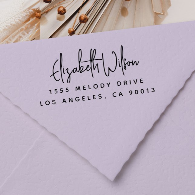 Berufliche oder persönliche Elegante Rücksendeadre Permastempel (Von Creator hochgeladen)