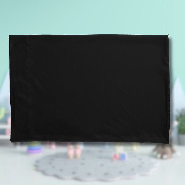 Berufliche Onyx Schwarz | Klassisches Elegant Kissenbezug (Von Creator hochgeladen)