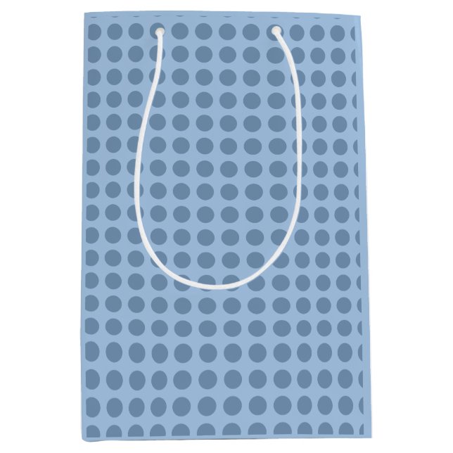 Berufliche, pastellblaue Farbe Mittlere Geschenktüte (Vorderseite)