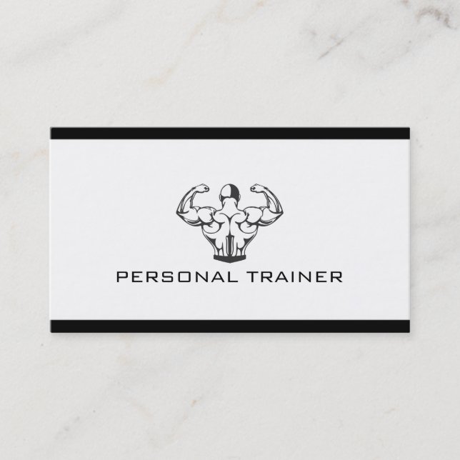 Berufliche Personal Trainer Business Card Visitenkarte (Vorderseite)