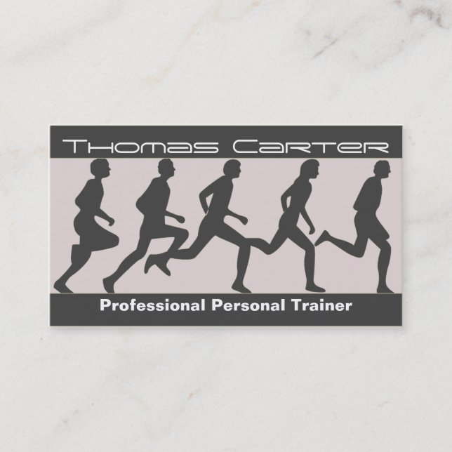 Berufliche Personal Trainer/Fitness-Karte Visitenkarte (Vorderseite)