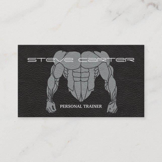berufliche persönliche Trainer-/Bodybuilder-Karte Visitenkarte (Vorderseite)