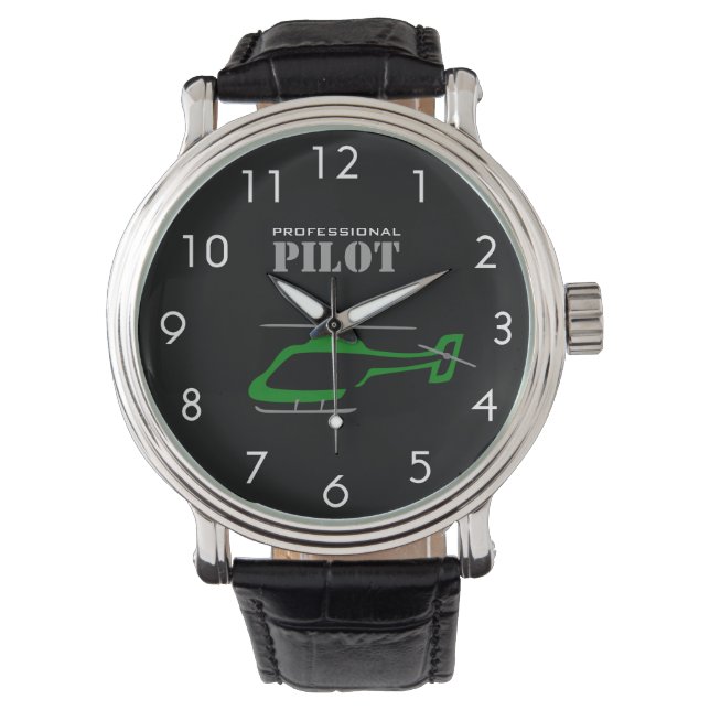 Berufliche Pilotenuhr Armbanduhr (Vorderseite)