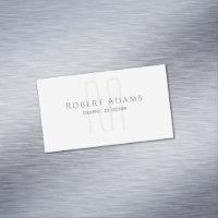 Berufliche Premium Pearl und Grau Mit Monogramm
