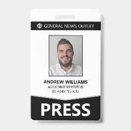 Berufliche Presseausweis Ausweis