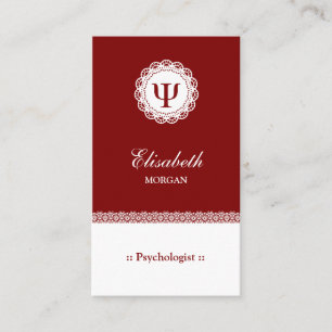 Berufliche Psychologin - Psychologie - PSI-Symbol Visitenkarte