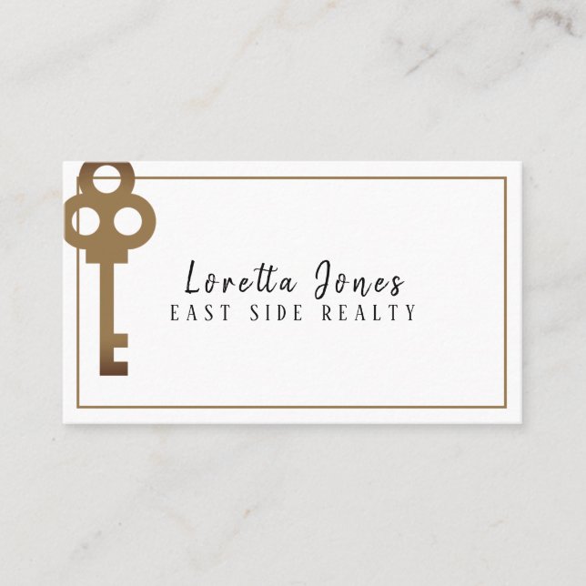 Berufliche Realtor Realty Business Card Visitenkarte (Vorderseite)