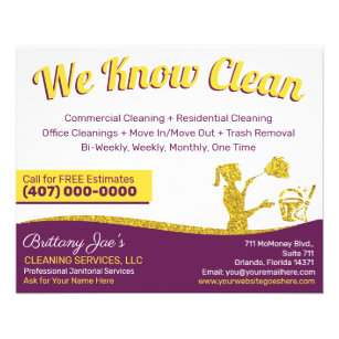 Berufliche Reinigung/Janitorial Housekeeping Serv Flyer