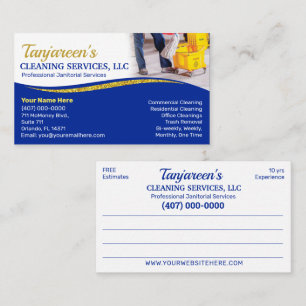 Berufliche Reinigung/Janitorial Housekeeping Serv Visitenkarte