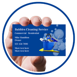 Berufliche Reinigung & Janitorial Services Visitenkarte
