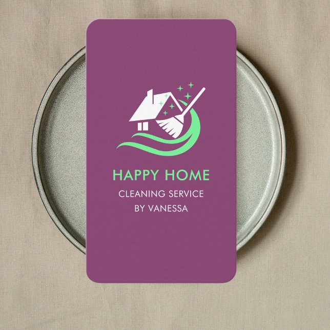 Berufliche Reinigungsdienste Logo Qr-Code Visitenkarte (Von Creator hochgeladen)