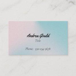 Berufliche rosa und blaue Visitenkarte