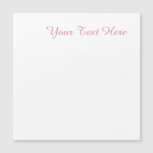 Berufliche, rosa, weiße Magnetkarte