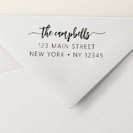 Berufliche Rücksendeadresse Minimalistisch Permastempel