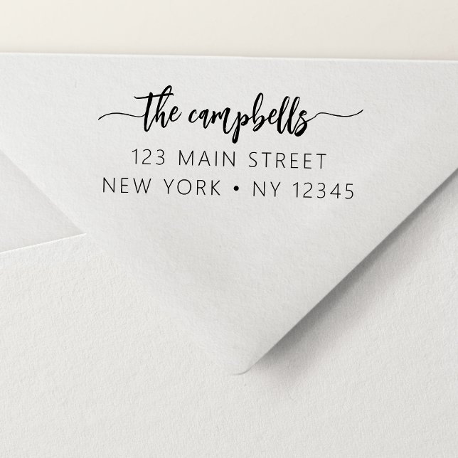 Berufliche Rücksendeadresse Minimalistisch Permastempel (Von Creator hochgeladen)