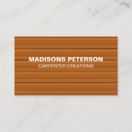 berufliche rustikale Holzschnitzerei Visitenkarte