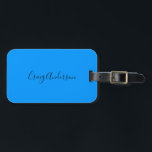 Berufliche Schlichte Moderne Elegante Bright Blue  Gepäckanhänger<br><div class="desc">Dieses Design,  das ein modernes,  stilvolles und attraktives Aussehen hat,  wird sofort die Aufmerksamkeit aller um Sie herum anziehen.</div>