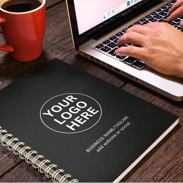 Berufliche Schwarz/Weiß-Firmenlogos und -Texte Planer (Von Creator hochgeladen)