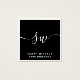 Berufliche Schwarze Signatur-Script-Monogramm
