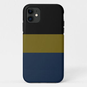 Berufliche schwarzolische blaue Streifen Case-Mate iPhone Hülle