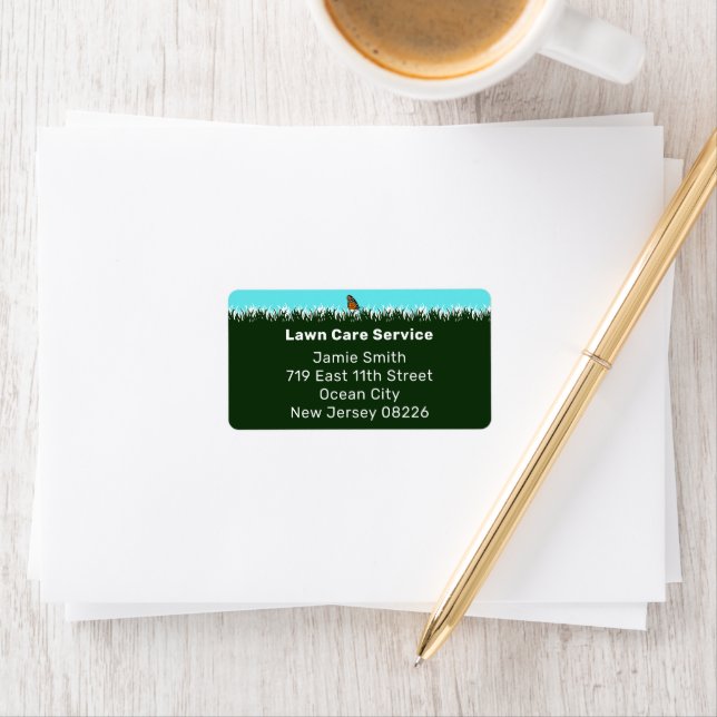 Berufliche Service-Adresse Adressaufkleber (Insitu)