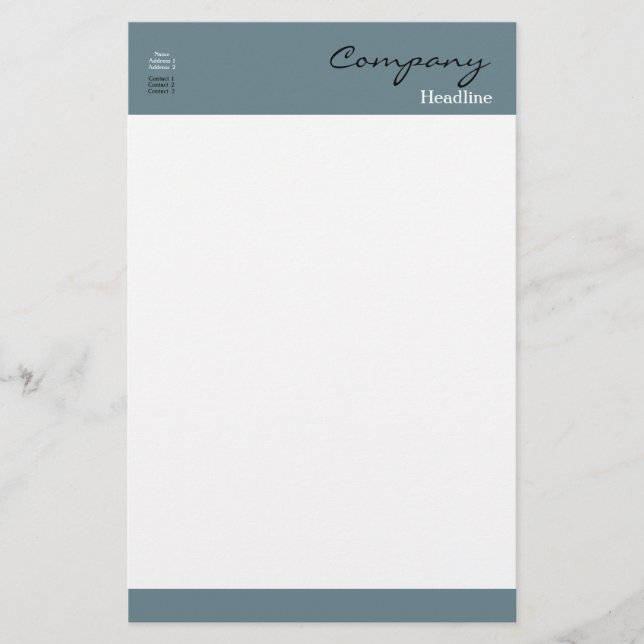 Berufliche Stationierung Briefpapier (Vorderseite)