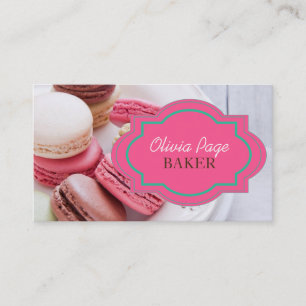Berufliche Süßigkeiten Bäckerei Business Card Visitenkarte