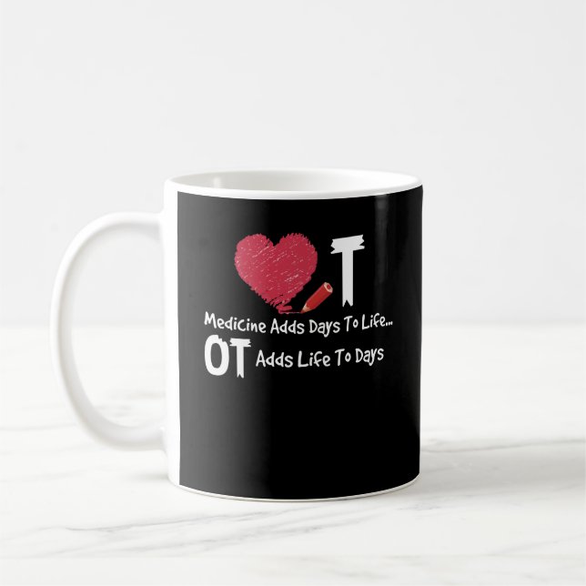 Berufliche Therapie erhöht die Lebensdauer der Her Kaffeetasse (Links)