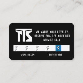 Berufliche Treuekarte des AN Visitenkarte