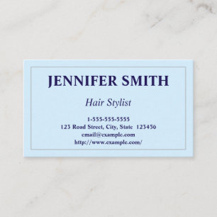 Berufliche und einfache Hair Stylist-Visitenkarte Visitenkarte