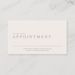 Berufliche und minimale Terminkarte Visitenkarte