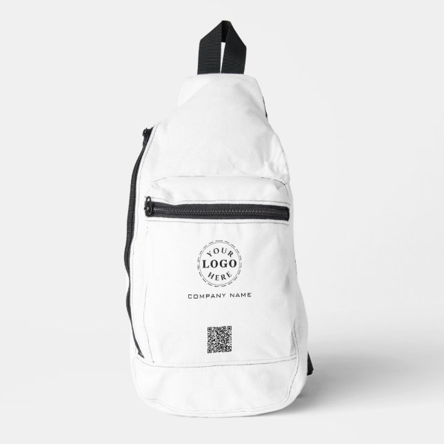 Berufliche Unternehmensinformation White Sling Bag (Vorderseite)