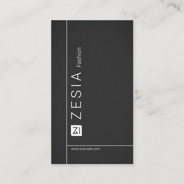 Berufliche Visitenkarte (Vorderseite)