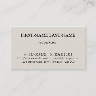 Berufliche Visitenkarte