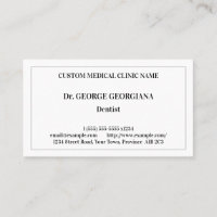 Berufliche Visitenkarte für die Vintage Gesundheit