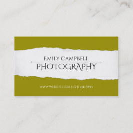 Berufliche Visitenkarte für Fotografen