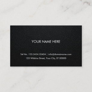 Berufliche Visitenkarte - Lederhintergrund