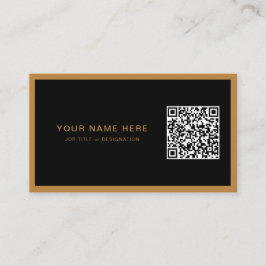 Berufliche Visitenkarte mit QR-Code und Logo