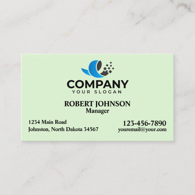 Berufliche Visitenkarten mit Ihrem Logo Visitenkarte (Vorderseite)