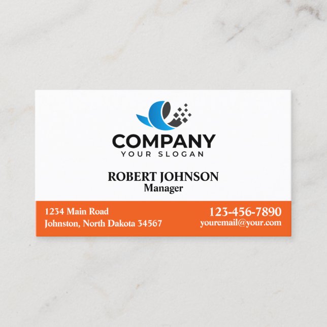 Berufliche Visitenkarten mit Ihrem Logo Visitenkarte (Vorderseite)