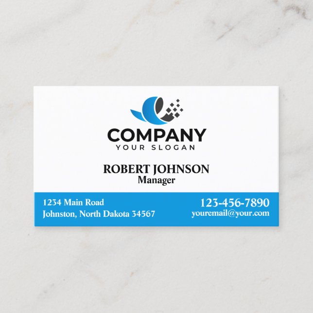 Berufliche Visitenkarten mit Ihrem Logo Visitenkarte (Vorderseite)